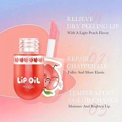 3pcs Hydrating Lip Gloss with Peach Flavor