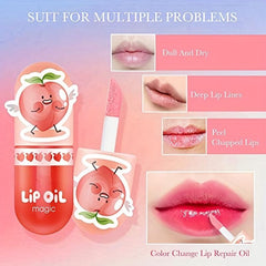 3pcs Hydrating Lip Gloss with Peach Flavor