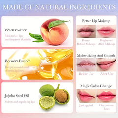 3pcs Hydrating Lip Gloss with Peach Flavor