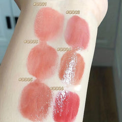 6 Colors Bear Solid Lip Gloss Hydrating Lip Glaze Lipstick