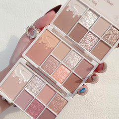 Metal Matte Eyeshadow Palette 7 Shimmer Glitter Pigmented Eyeshadow Palette