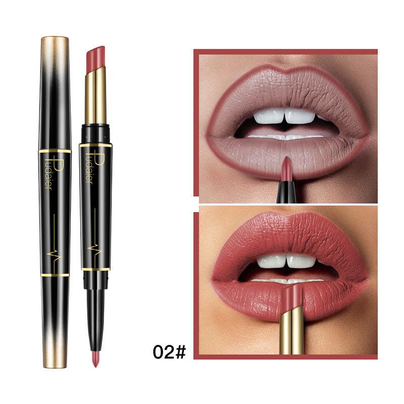 Long Lasting Lipstick & Liner Pen Waterproof Matte Duo