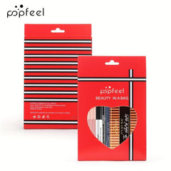 Complete Makeup Set with Brushes Gift Bag