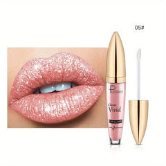 Waterproof Glitter Lip Gloss Long Lasting Beauty Makeup
