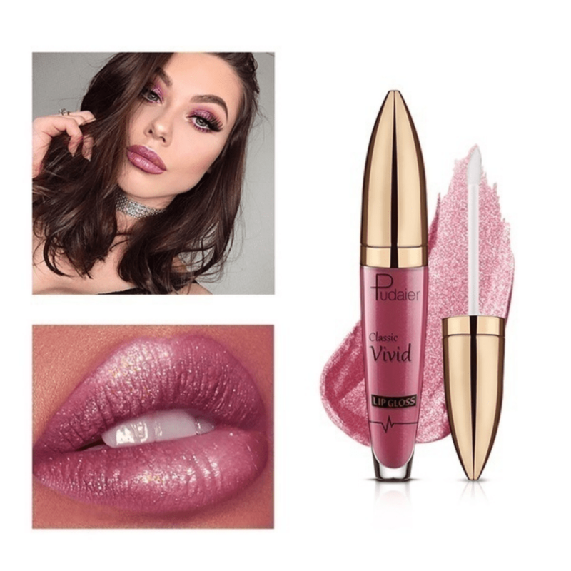 Waterproof Glitter Lip Gloss Long Lasting Beauty Makeup