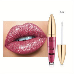 Waterproof Glitter Lip Gloss Long Lasting Beauty Makeup