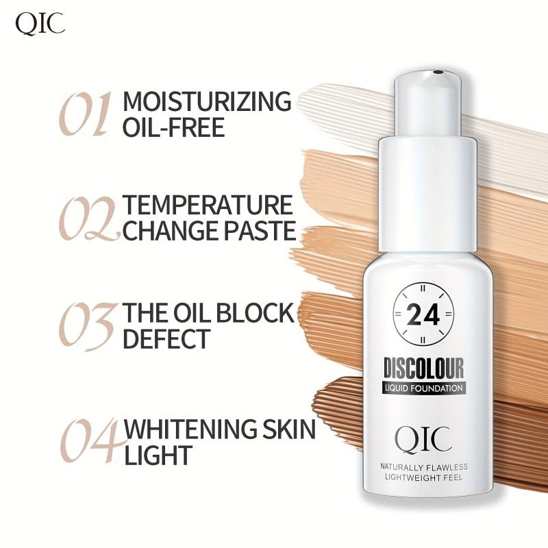 Moisturizing Liquid Foundation for Wrinkle Makeup - Long Lasting Coverage