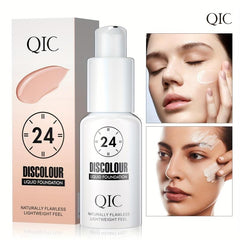 Moisturizing Liquid Foundation for Wrinkle Makeup - Long Lasting Coverage
