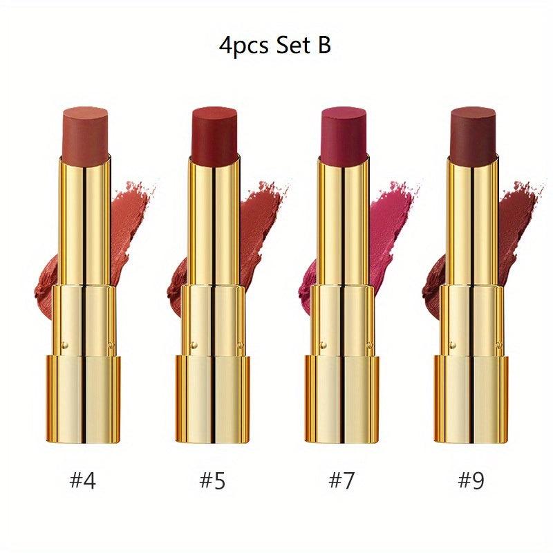 Matte Velvet Lipstick Set Long Lasting Waterproof Lightweight Non Sticky Makeup