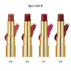 Matte Velvet Lipstick Set Long Lasting Waterproof Lightweight Non Sticky Makeup
