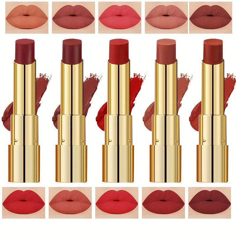 Matte Velvet Lipstick Set Long Lasting Waterproof Lightweight Non Sticky Makeup