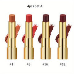 Matte Velvet Lipstick Set Long Lasting Waterproof Lightweight Non Sticky Makeup