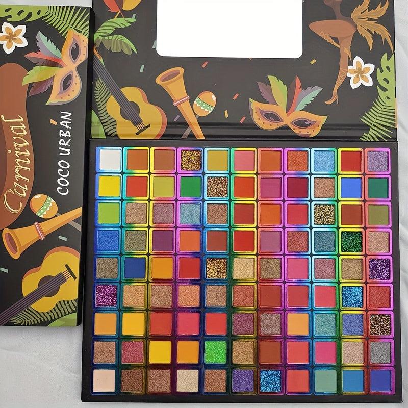 Rainbow Tone Eyeshadow Palette Matte Shimmer Metallic Makeup