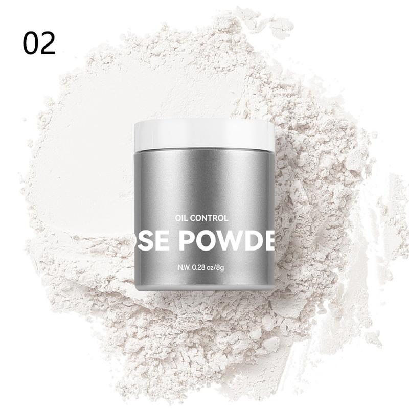 Mushroom Head Loose Powder With Puff Long Lasting Makeup