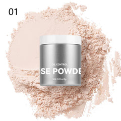 Mushroom Head Loose Powder With Puff Long Lasting Makeup