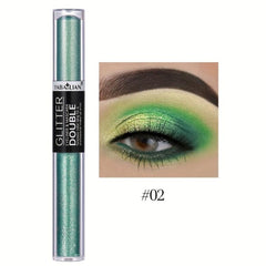 12 Colors Double Ended Mascara Eyeliner Set Sparkle Eye Makeup Set