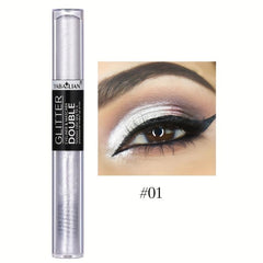 12 Colors Double Ended Mascara Eyeliner Set Sparkle Eye Makeup Set