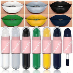 Matte Liquid Lipstick - Smudge Proof Lip Gloss - Grey Green Y