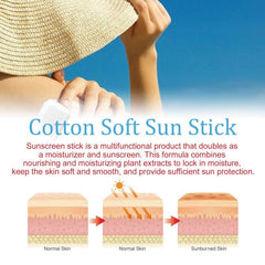Soft Cotton Sun Protective Stick Natural Concealer