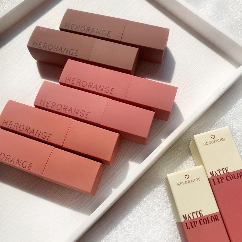 6-Color Long Lasting Matte Lipstick - Non Smudge Formula