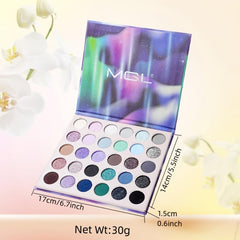Purple Cold Tone Eyeshadow Palette Pearly Matte Shimmer