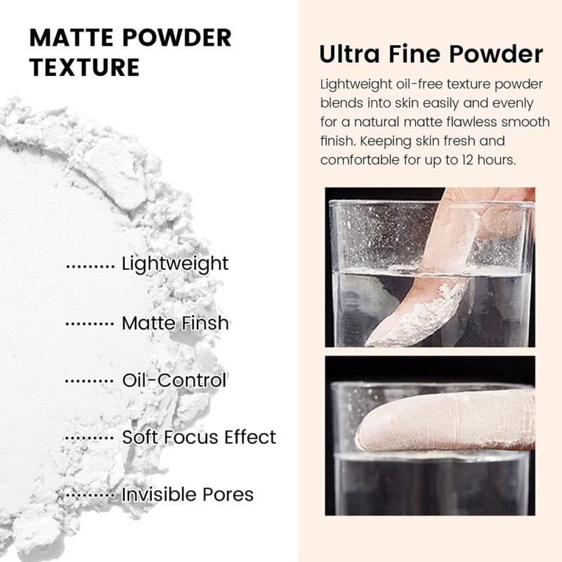 Lameila Loose Baking Setting Powder & Highlighter for All Skin