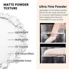 Lameila Loose Baking Setting Powder & Highlighter for All Skin