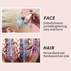 Glitter Gel Mermaid Scale Face Body Lip Glitter Eyeshadow Stage Makeup