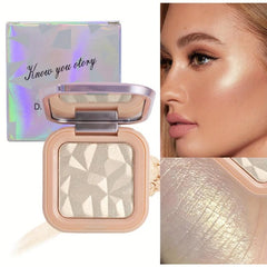Golden Pearly Highlighter Powder Compact