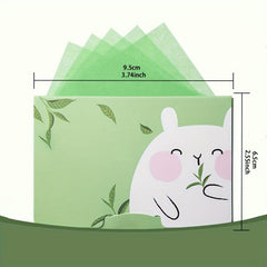 100Pcs Face Cleanser Control Absorbing Paper Soft Paper Travel Portable