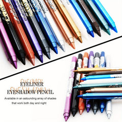 Colorful Eyeliner Pen Waterproof High Pigmented Brown Grey Eyeshadow