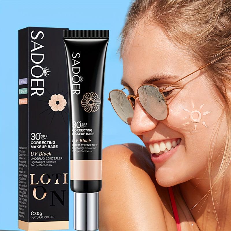 3 Colors Primer Makeup Base Cream Correcting Skin Tone Easy Carry Cosmetics