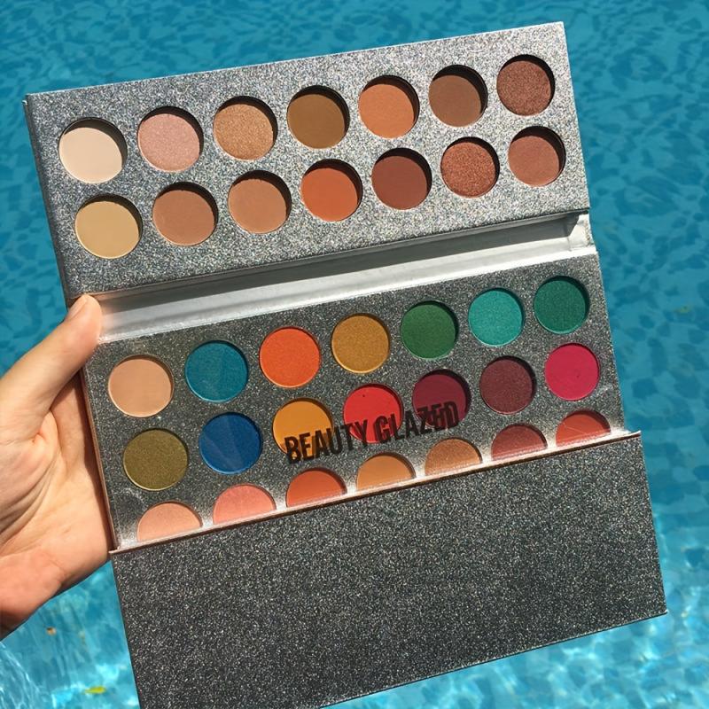 63 Colors Highlighter Eyeshadow Palette Multicolor Matte Sequins