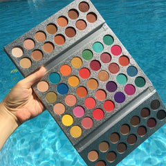 63 Colors Highlighter Eyeshadow Palette Multicolor Matte Sequins