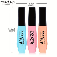 3pcs Waterproof Mascara Extra Volume Fast Drying Long Lasting Curling
