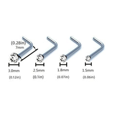 14pcs Surgical Steel Nose Rings Lip Stud Body Jewelry