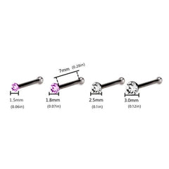 14pcs Surgical Steel Nose Rings Lip Stud Body Jewelry