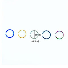 14pcs Surgical Steel Nose Rings Lip Stud Body Jewelry