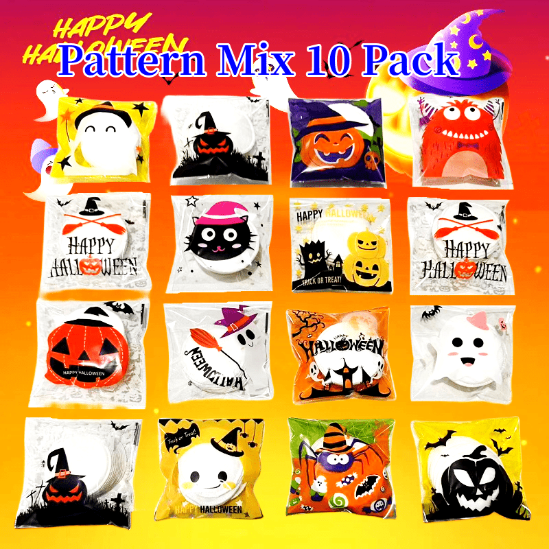 100pcs Halloween Cotton Rounds Makeup Remover Facial Cleansing Pads