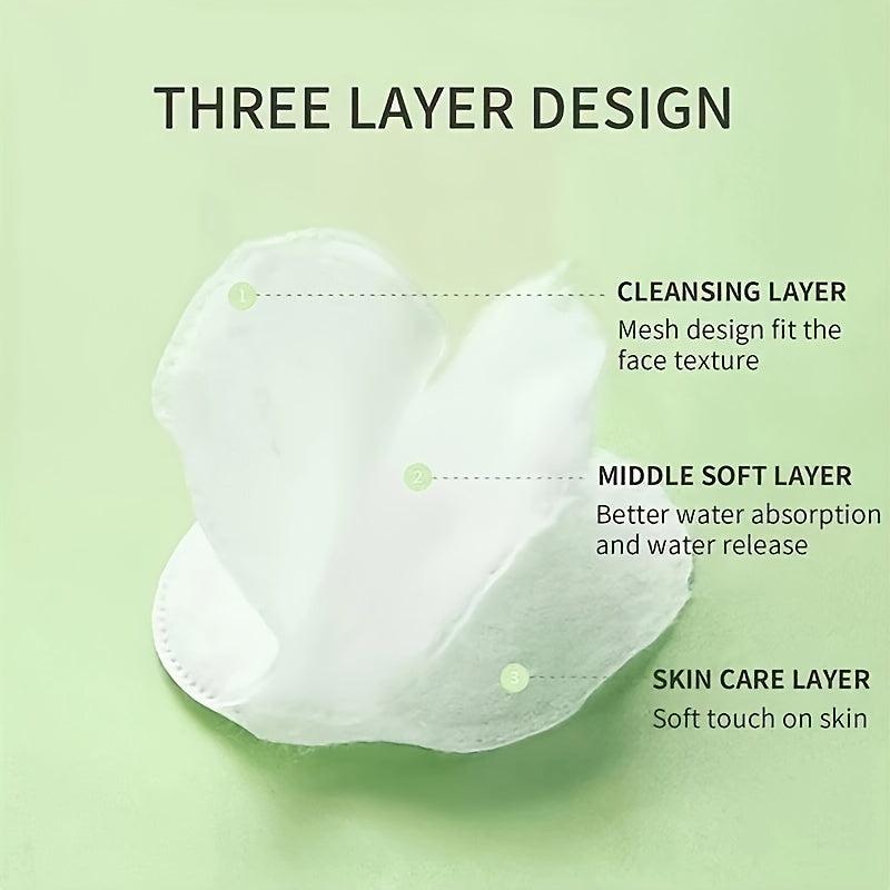 100pcs Halloween Cotton Rounds Makeup Remover Facial Cleansing Pads
