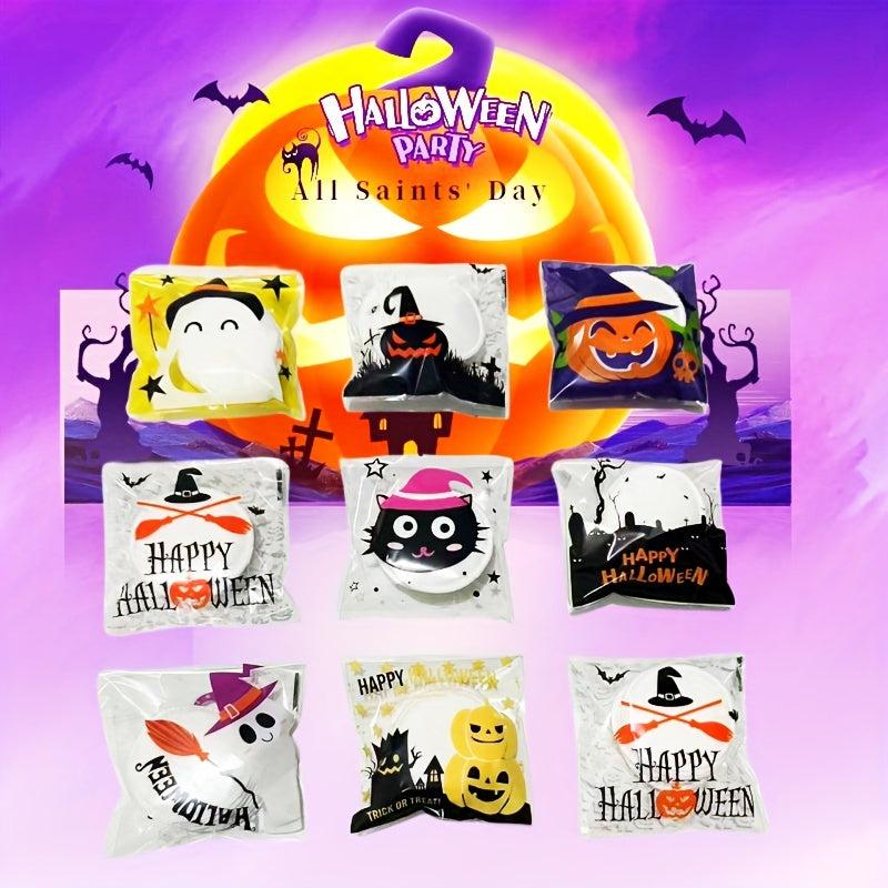 100pcs Halloween Cotton Rounds Makeup Remover Facial Cleansing Pads