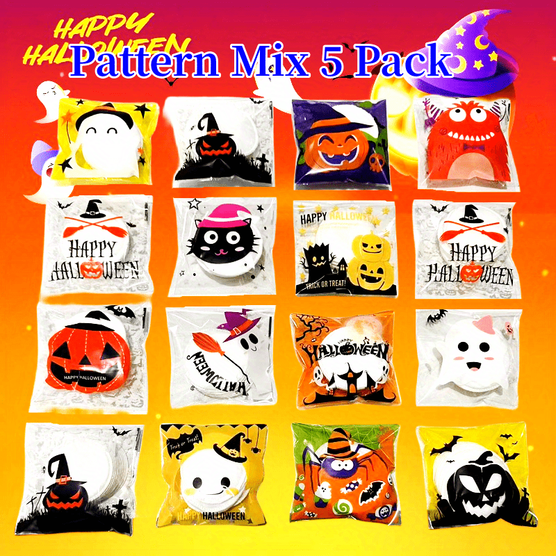 100pcs Halloween Cotton Rounds Makeup Remover Facial Cleansing Pads