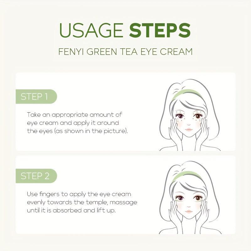 FENYI 3pcs Green Tea Eye Cream 15g Eye Moisturizing Cream