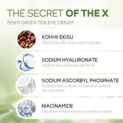 FENYI 3pcs Green Tea Eye Cream 15g Eye Moisturizing Cream