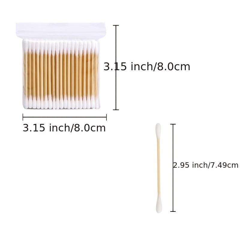 Disposable Wooden Cotton Swabs for Makeup and Ear Cleaning