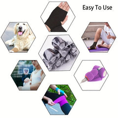 8pcs Tattoo Cohesive Tape Grip Wrap Cover Strong Sports Tape
