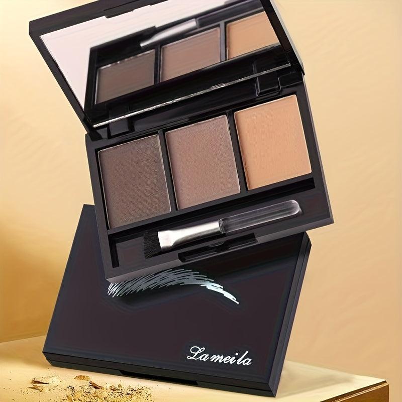 3 Colors Eyebrow Powder Palette Waterproof Brow Definer
