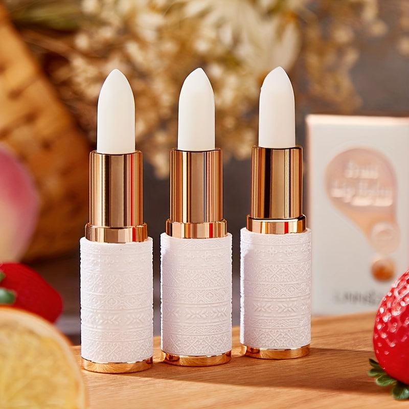 3pcs Lip Balm Set - Refreshing & Moisturizing Lipstick with Fruit Flavors