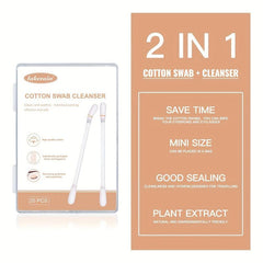 20Pcs Makeup Remover Swabs for Eye Lip Eyebrow Makeup Removing Sticks