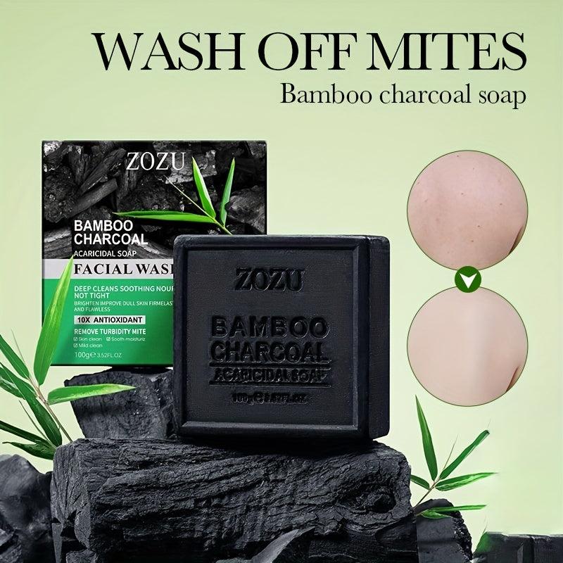 Bamboo Charcoal Soap Exfoliates & Moisturizes Skin